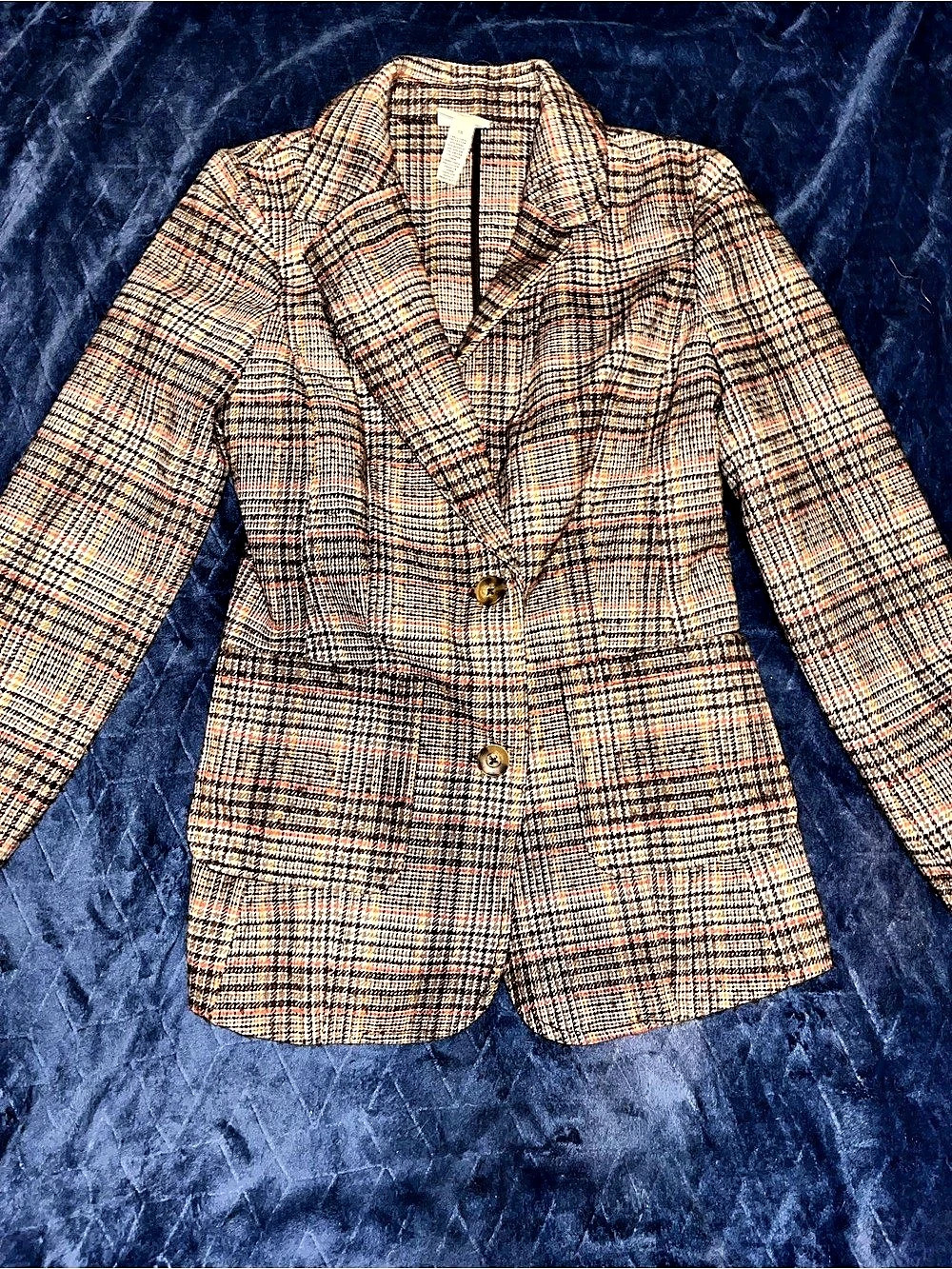 St. John's Bay Plaid Blazer in Brown & Black